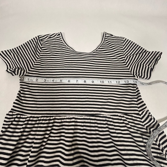2 for$15 Old Navy Girl’s Jersey-Knit Black & White Striped Dress Size 18 (XXL) - Picture 6 of 9